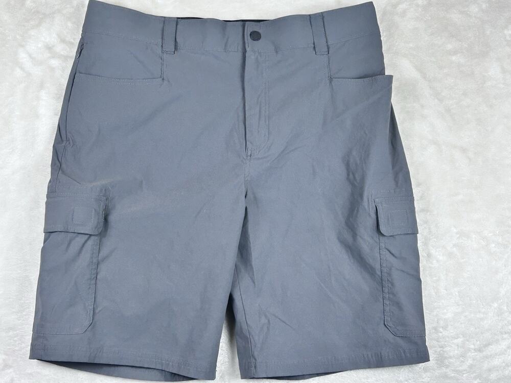 Orvis Mens Voyager Cargo Shorts Size 38 Dark Gray Pockets Nylon Blend Stretch